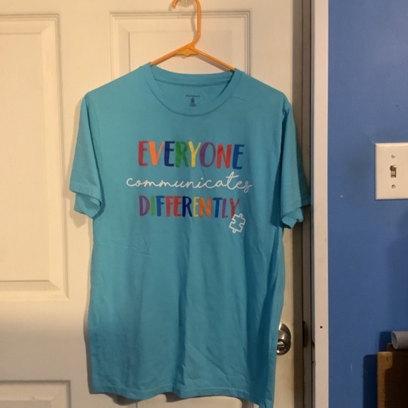 PROUD SUPPORTER AUTISM SPEAKS TEAL T-SHIRT Size M - Picture 3 of 14